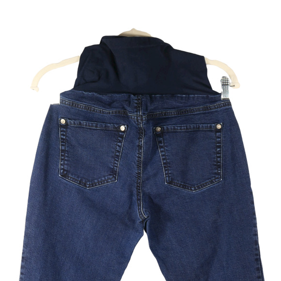 Indigo Blue Women's Denim Maternity Jeans Size Petite Small PS Secret Fit Belly - Picture 4 of 7